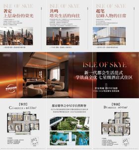 地产价值点三宫格海报