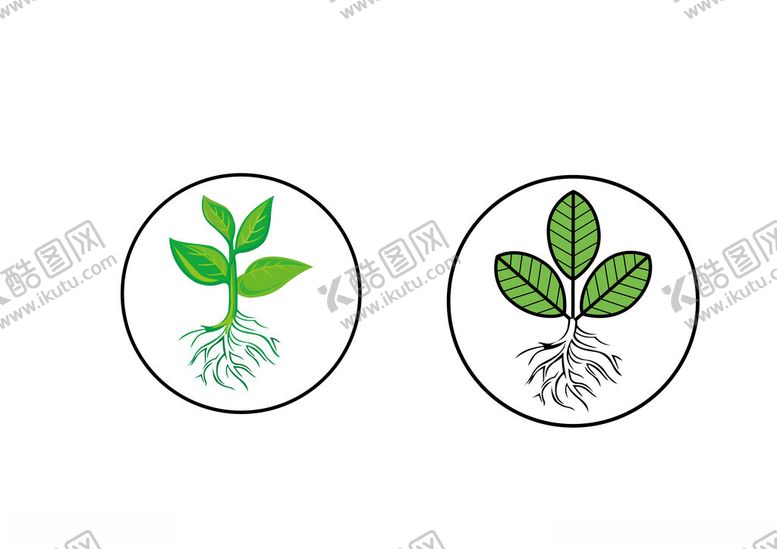 编号：24763702062225585467【酷图网】源文件下载-植物幼苗图标标志