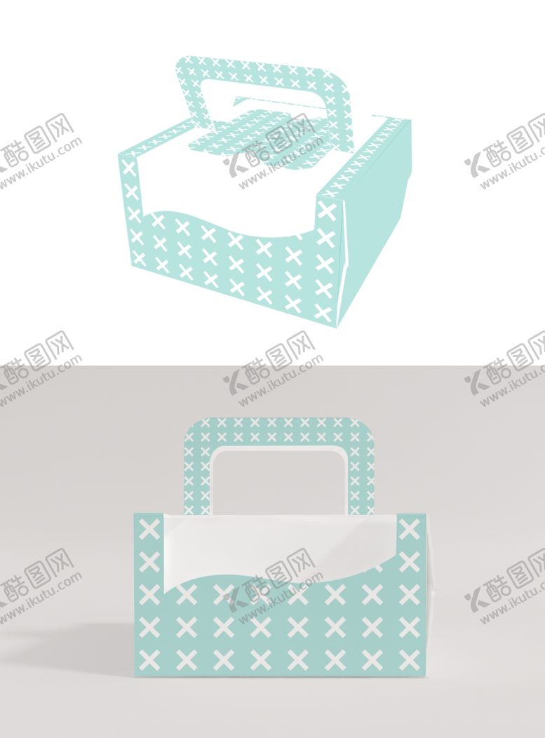 编号：70541809111239324100【酷图网】源文件下载-透明蛋糕盒样机