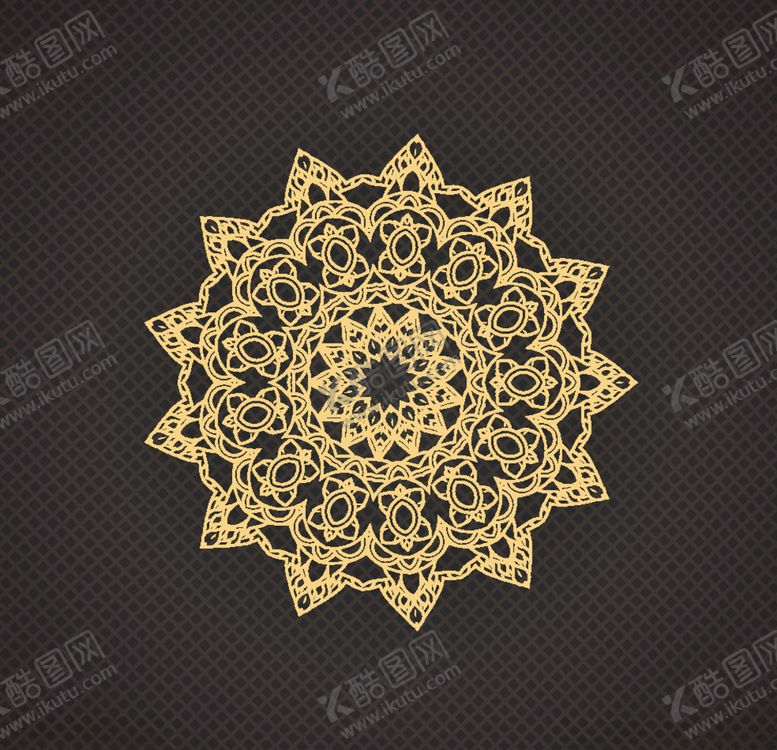 编号：95239910101056448690【酷图网】源文件下载-黑金花纹