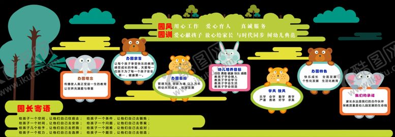 编号：11498110032235581311【酷图网】源文件下载-幼儿园镂空墙面