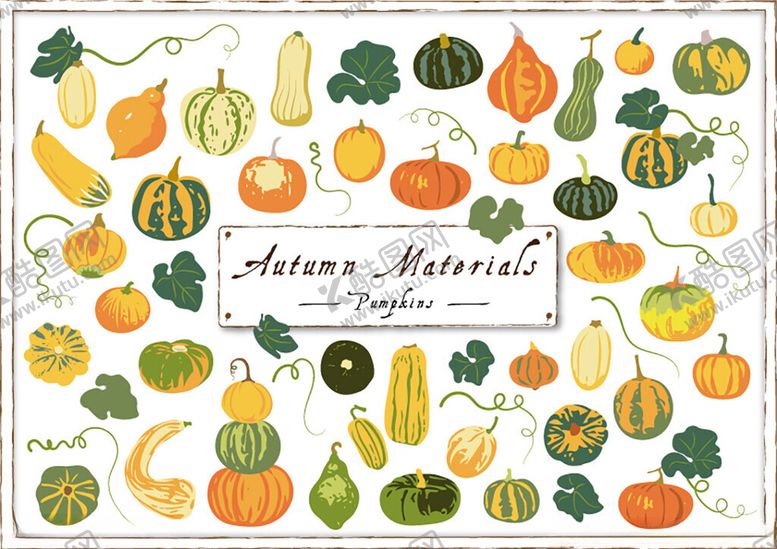 编号：37865909251058497062【酷图网】源文件下载-多彩南瓜插画图案