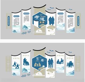 孝道老有所乐文化墙