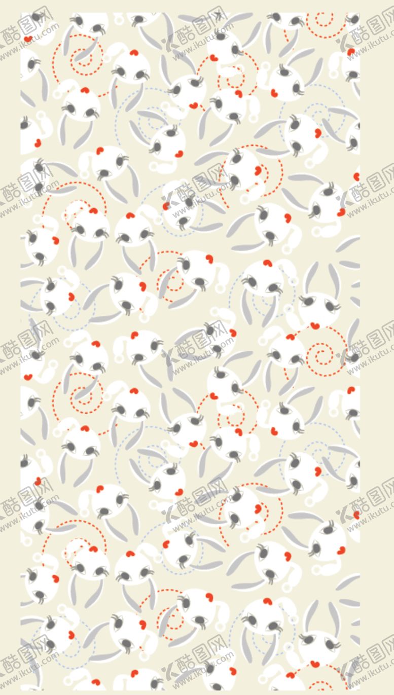 编号：18058110191034193263【酷图网】源文件下载-兔子背景花纹