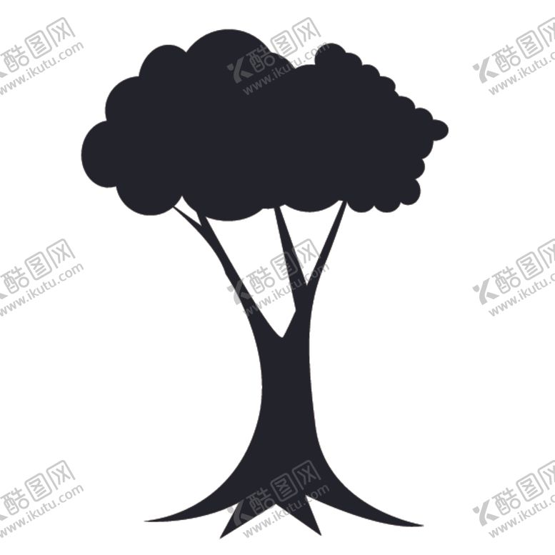 编号：14513607080919488426【酷图网】源文件下载-黑色植物树木剪影