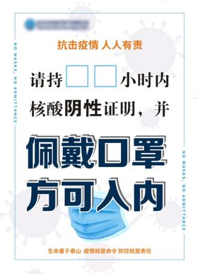 佩戴口罩 扫码入内 