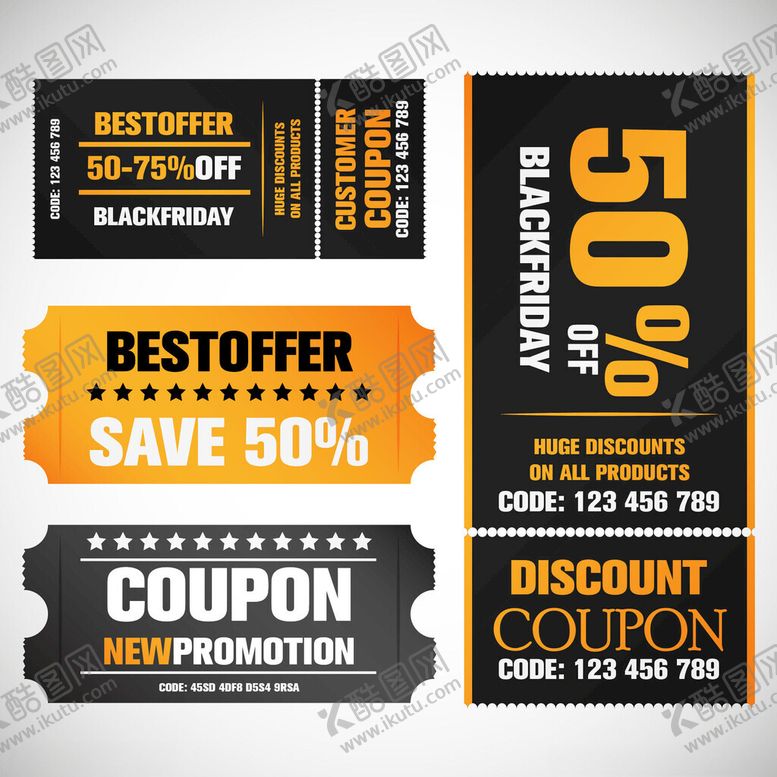 编号：71858204250114535968【酷图网】源文件下载-促销优惠券集合