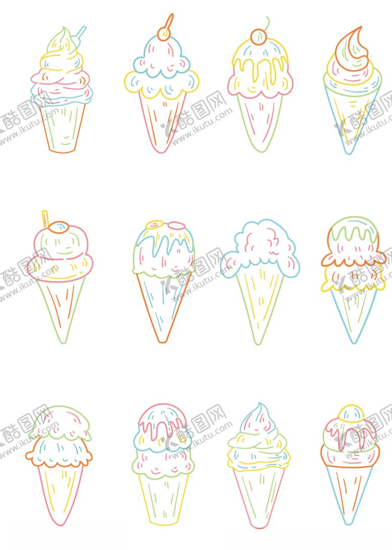 编号：27329109240238261904【酷图网】源文件下载-冰淇淋
