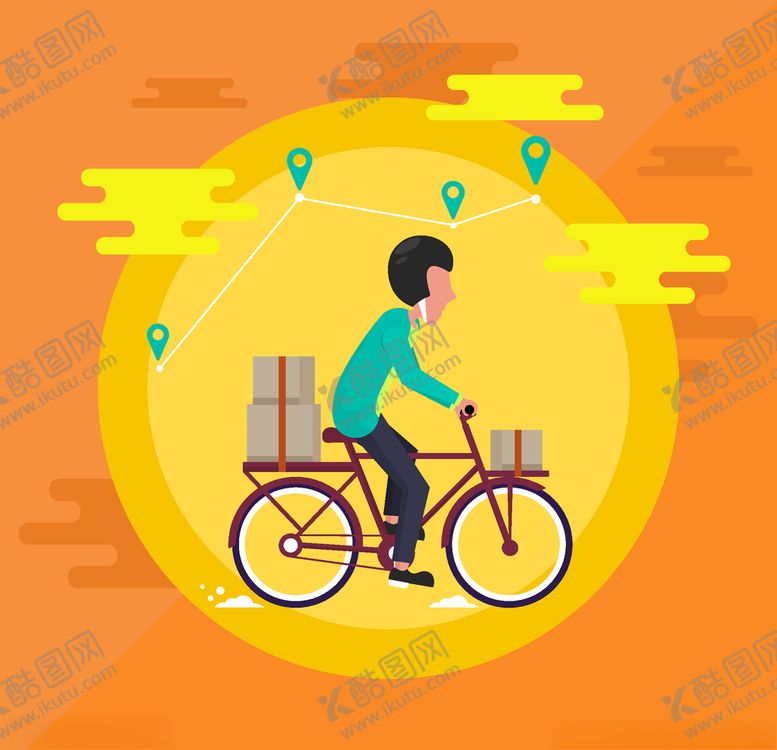 编号：98435205041648077014【酷图网】源文件下载-骑自行车