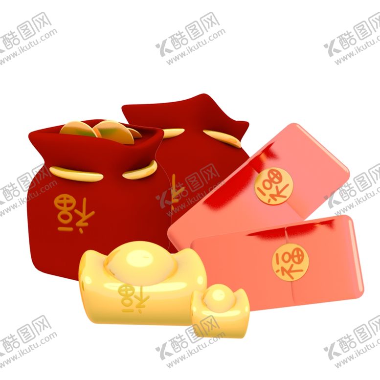 编号：31309009171350554900【酷图网】源文件下载-新年红包装饰