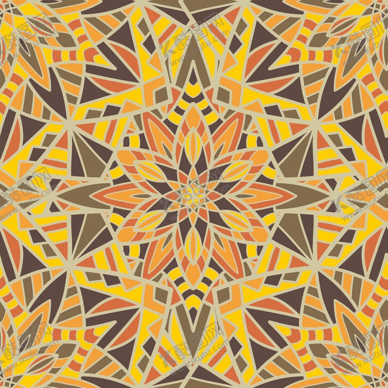 编号：45225310302113464642【酷图网】源文件下载-曼陀罗花纹