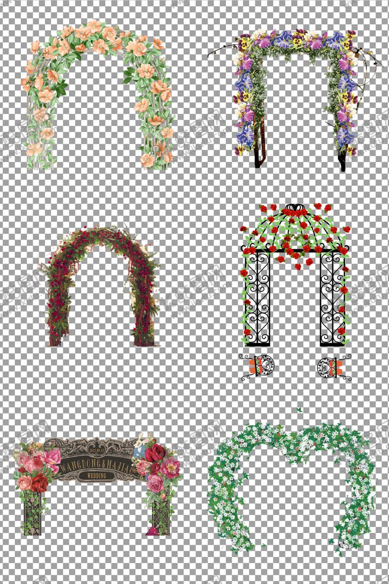 编号：61772309290452249277【酷图网】源文件下载-婚礼拱门