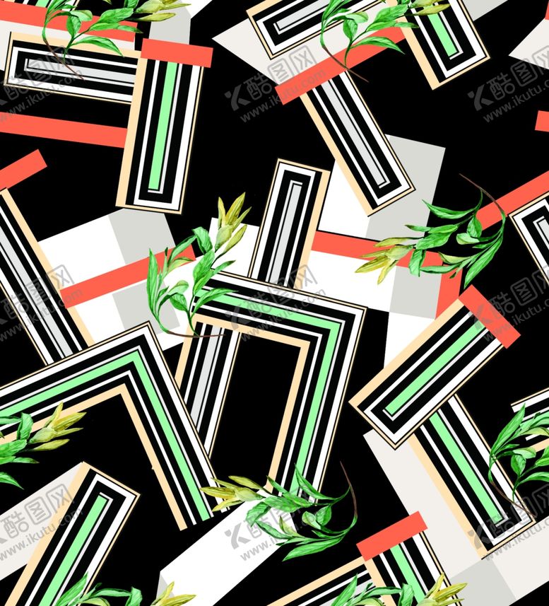 编号：76746009092037268072【酷图网】源文件下载-几何叶子