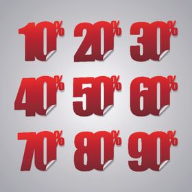 折扣标签打折优惠券