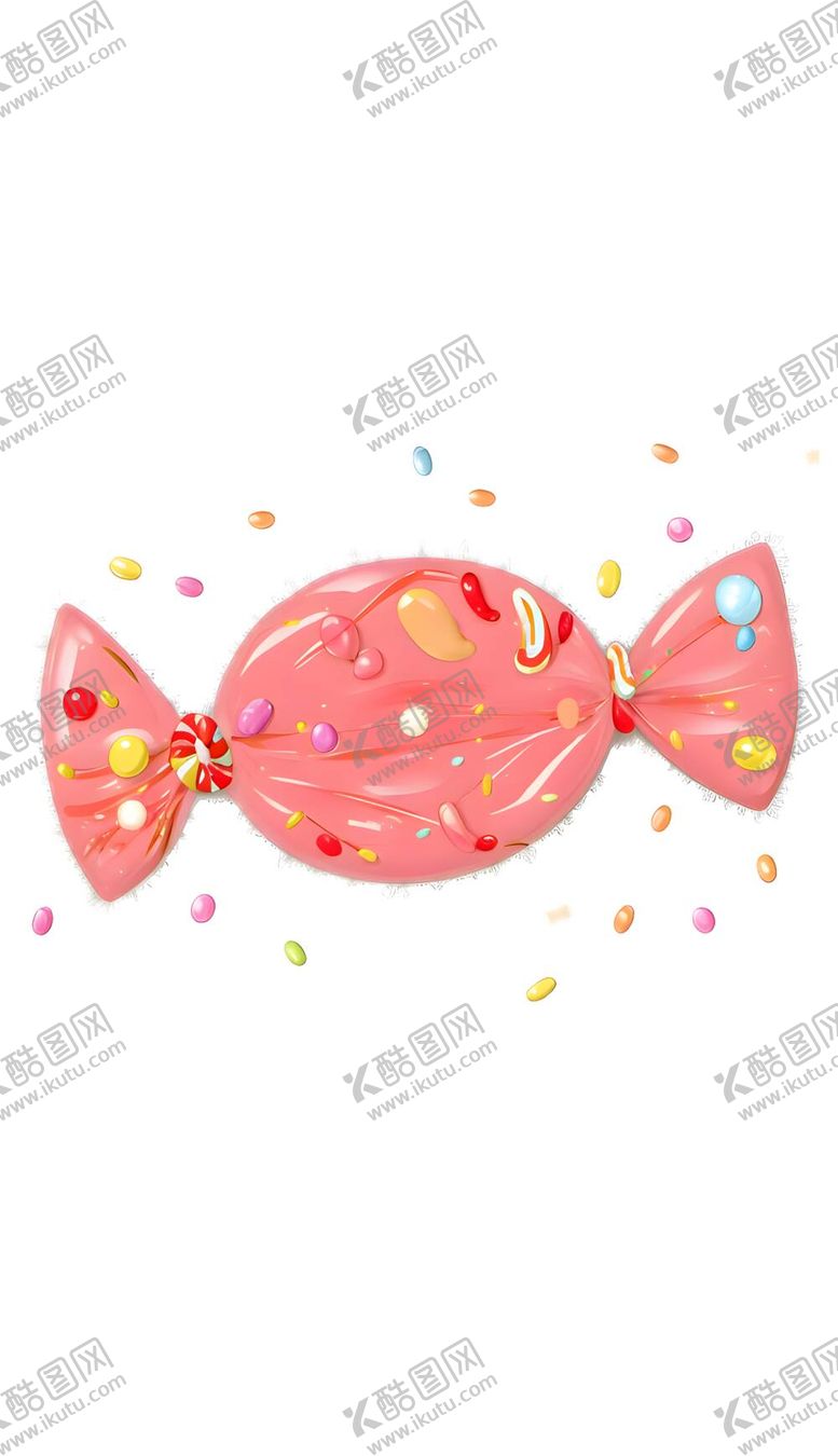 编号：40285609121845175716【酷图网】源文件下载-糖果彩虹糖甜食零食七彩卡通棒棒糖糖水