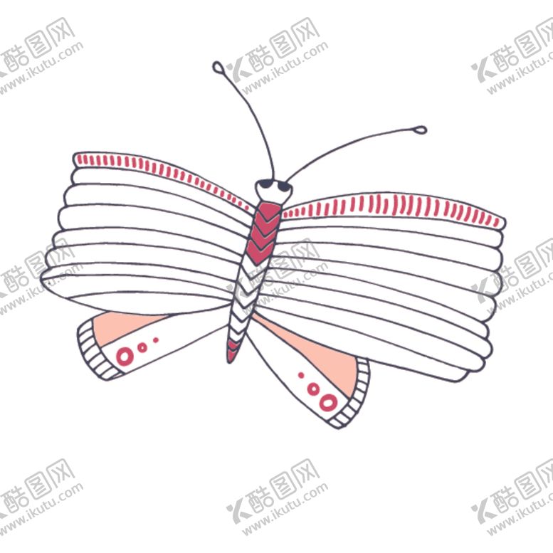 编号：29011010231645551820【酷图网】源文件下载-花朵蝴蝶卡通图案