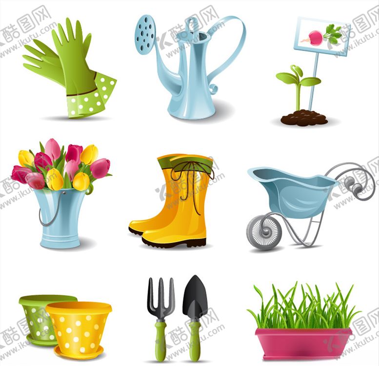 编号：26519709260728243577【酷图网】源文件下载-园艺元素