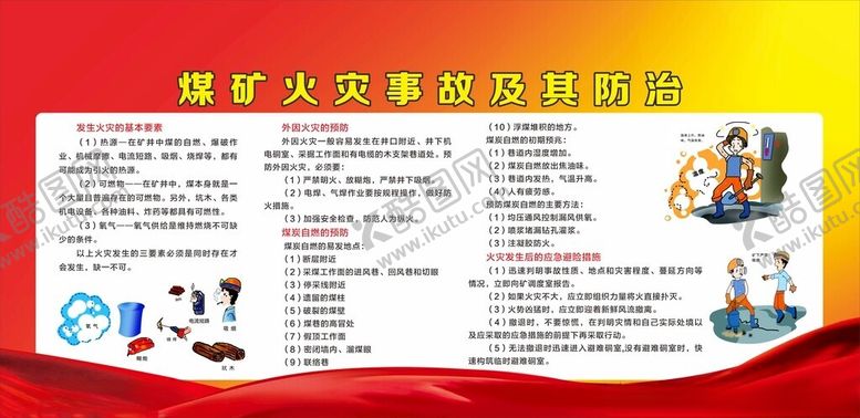 编号：55802701250627017436【酷图网】源文件下载-煤矿火灾事故及防治