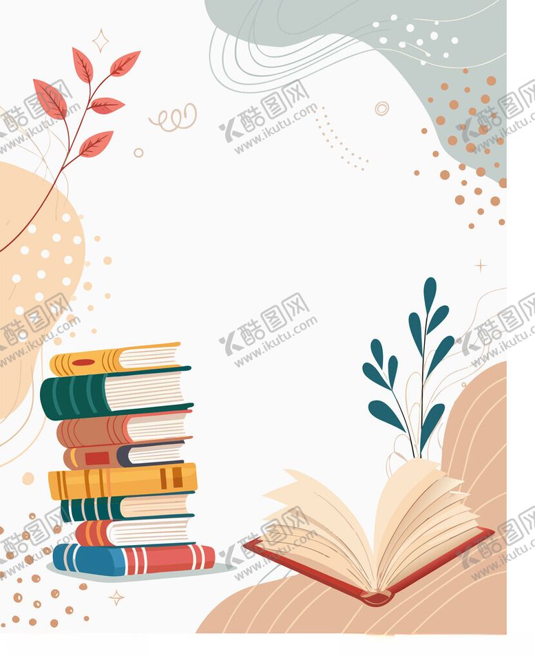 编号：90148204030225124951【酷图网】源文件下载-书籍相伴开启知识新旅程