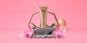 粉色化妆品广告