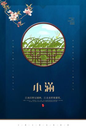 渐变高端小满海报
