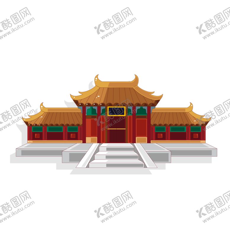 编号：76480006252128584756【酷图网】源文件下载-手绘古建筑