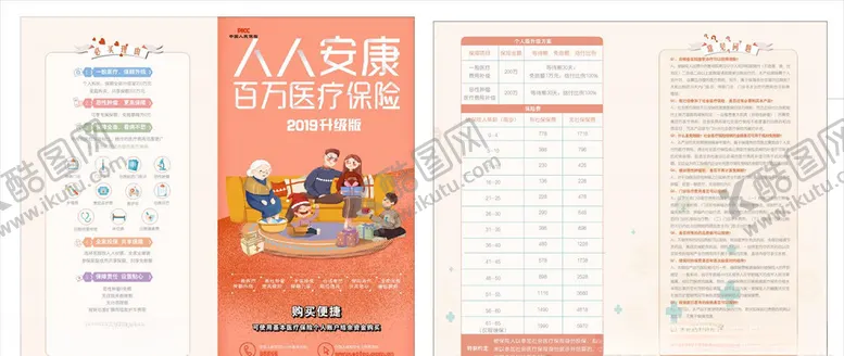 编号：22764806272109069700【酷图网】源文件下载-人人康保险折页
