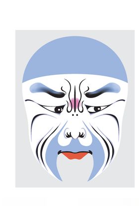 中国风传统京剧脸谱
