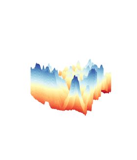 抽象山峰