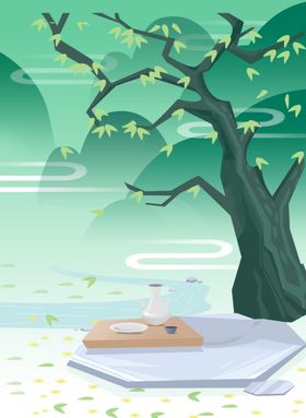 春茶清明海报吊旗