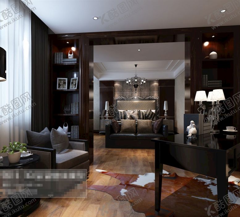 编号：70960009221809295673【酷图网】源文件下载-书房空间