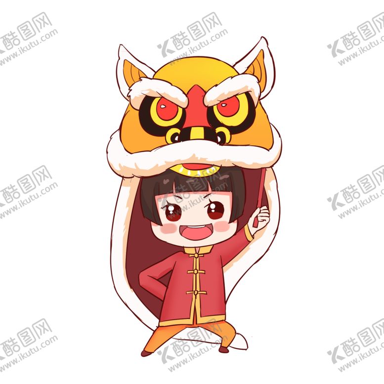 编号：46685012101825226456【酷图网】源文件下载-舞狮插画