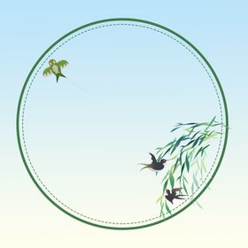 圆形边框