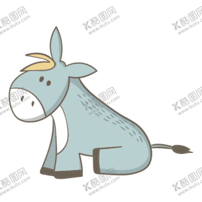 编号：41813006250932101887【酷图网】源文件下载-可爱动物小驴