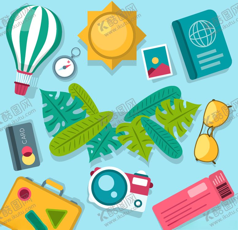 编号：62707109281531118307【酷图网】源文件下载-旅行元素