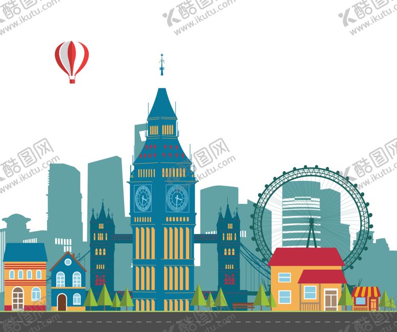 编号：73757610301224088072【酷图网】源文件下载-城市剪影