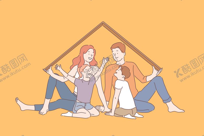 编号：48490110120908067696【酷图网】源文件下载-简约人物生活形象插画