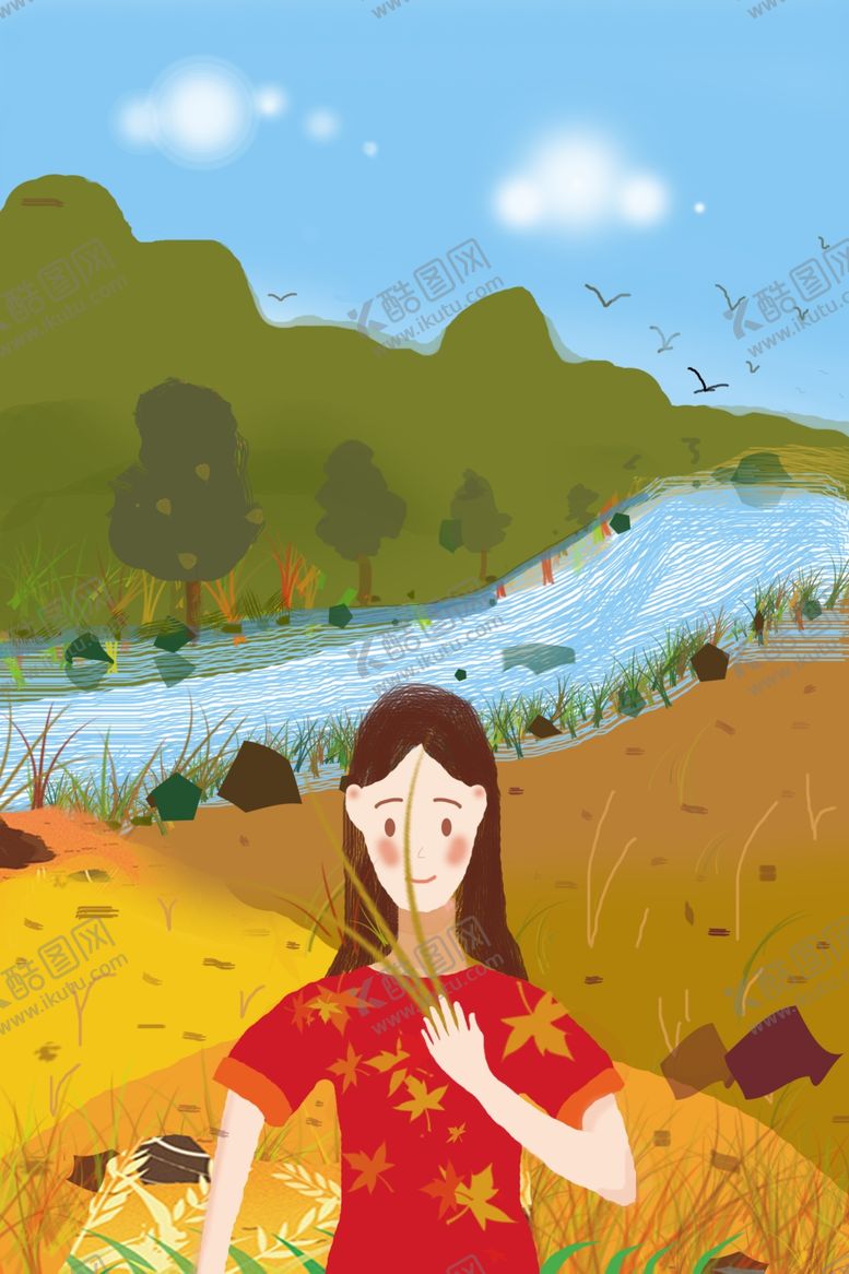 编号：95754106181533161169【酷图网】源文件下载-立秋插画