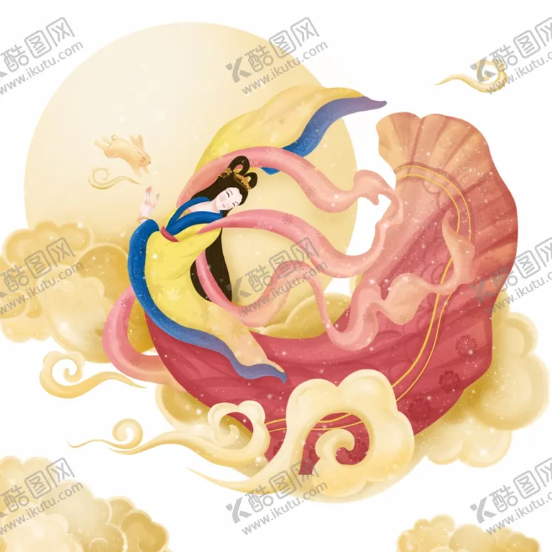 编号：70816507070844256774【酷图网】源文件下载-中秋嫦娥玉兔元素