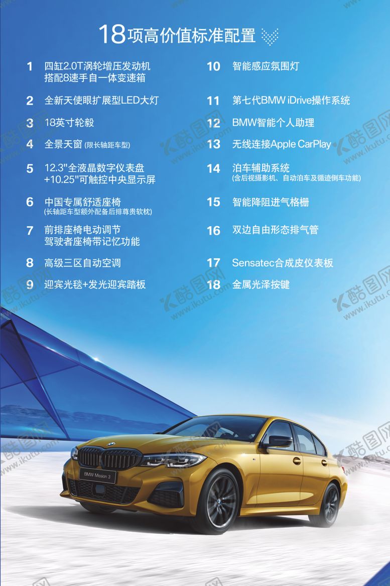 编号：92975507121833157316【酷图网】源文件下载-全新宝马3系亮点展板