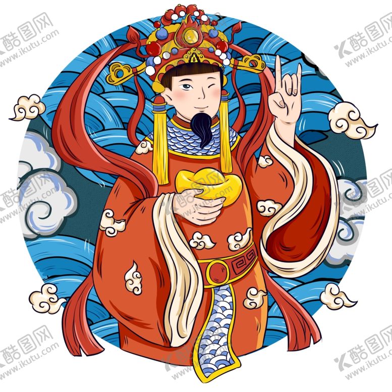 编号：34102310201412036116【酷图网】源文件下载-财神