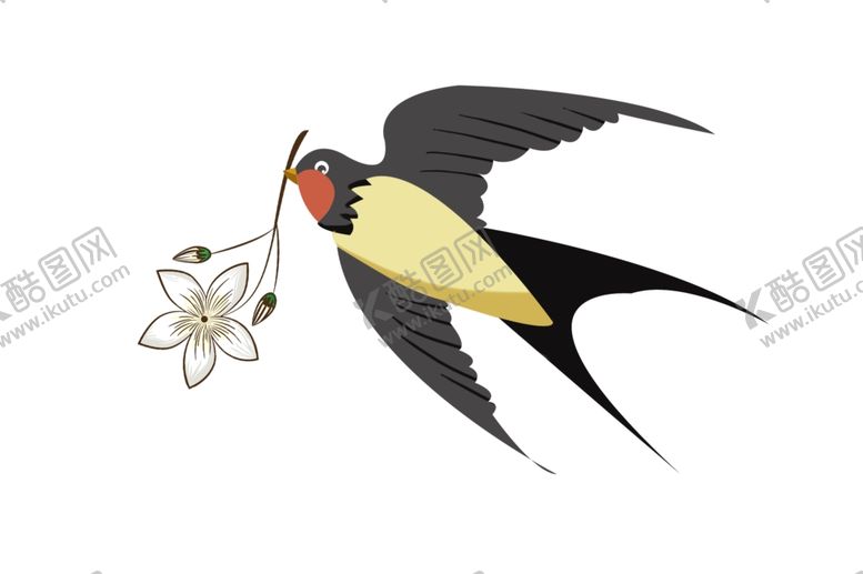 编号：99054609241628279468【酷图网】源文件下载-燕子插画
