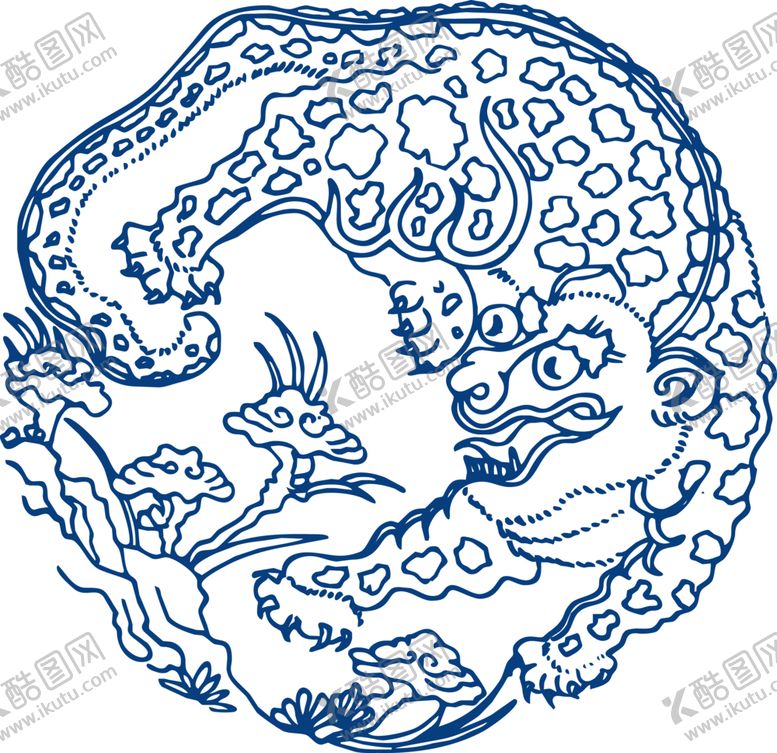 编号：21066806281602083312【酷图网】源文件下载-青花瓷图案