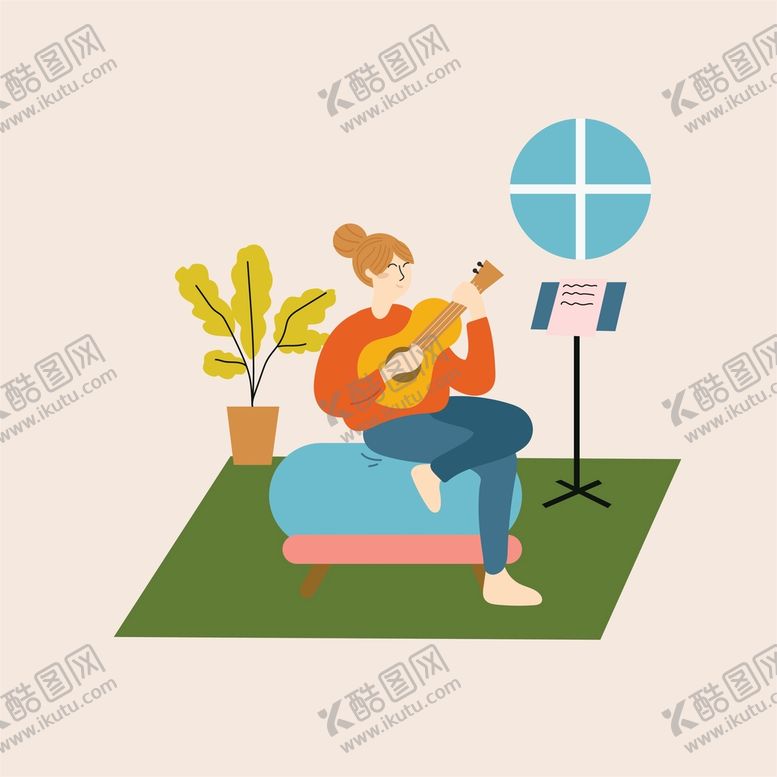 编号：10643410180729561734【酷图网】源文件下载-女孩插画