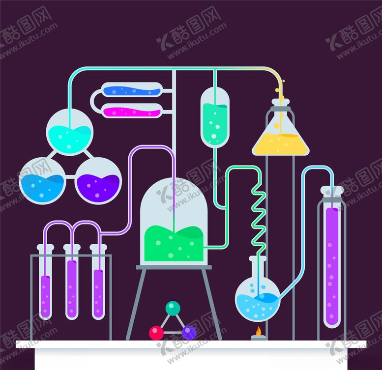 编号：31781310012056375321【酷图网】源文件下载-矢量卡通科学实验