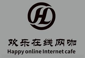 欢乐在线网咖logo