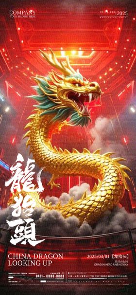 酒吧夜店ktv龙抬头海报