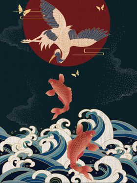 中国风海报潮出征潮展架潮灯箱