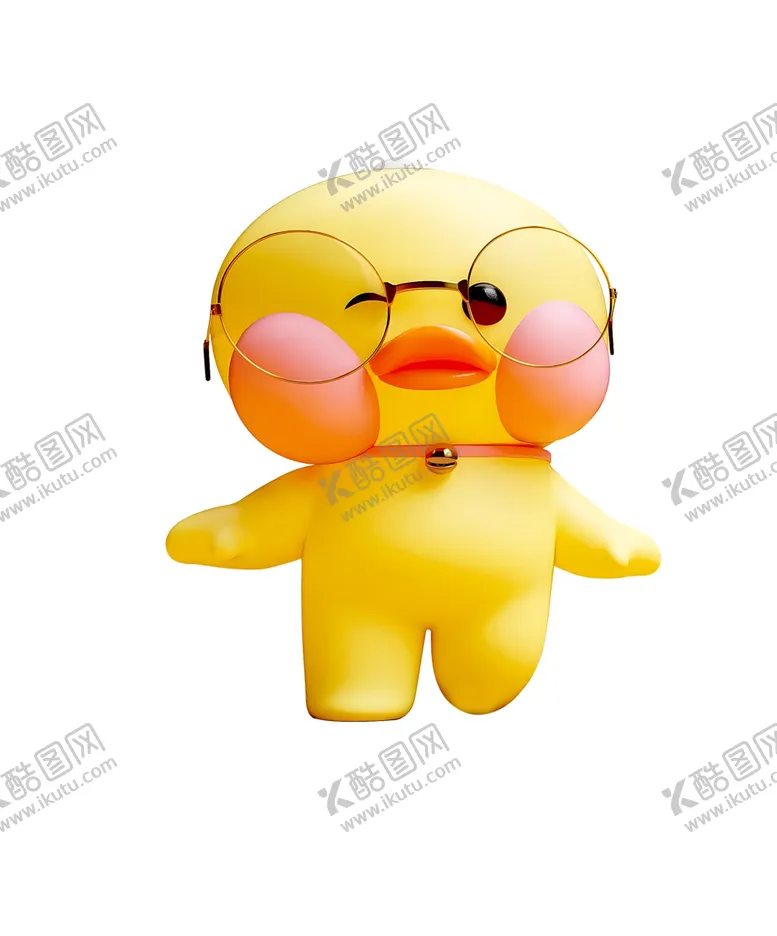 编号：83205602110213435726【酷图网】源文件下载-可爱小黄鸭卡通形象