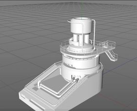 C4D模型工厂设备